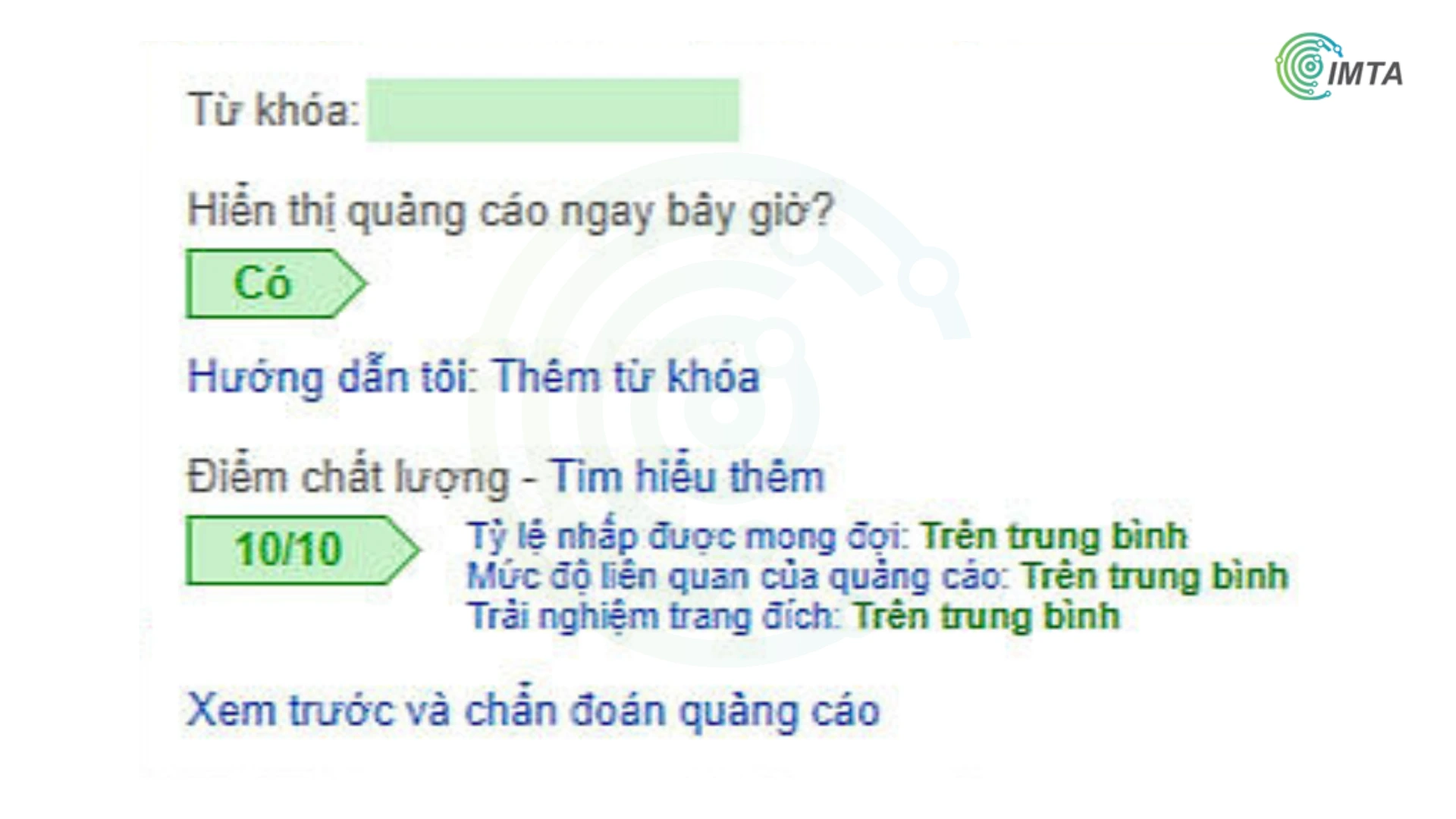 Các yếu tố Google đánh giá điểm chất lượng một từ khóa