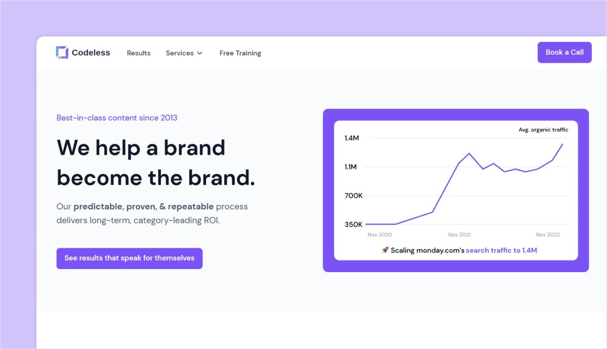 codeless-homepage