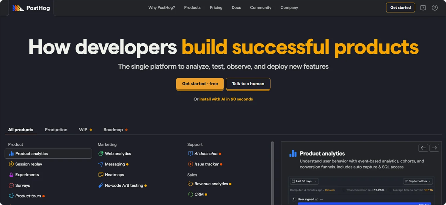 posthog-homepage