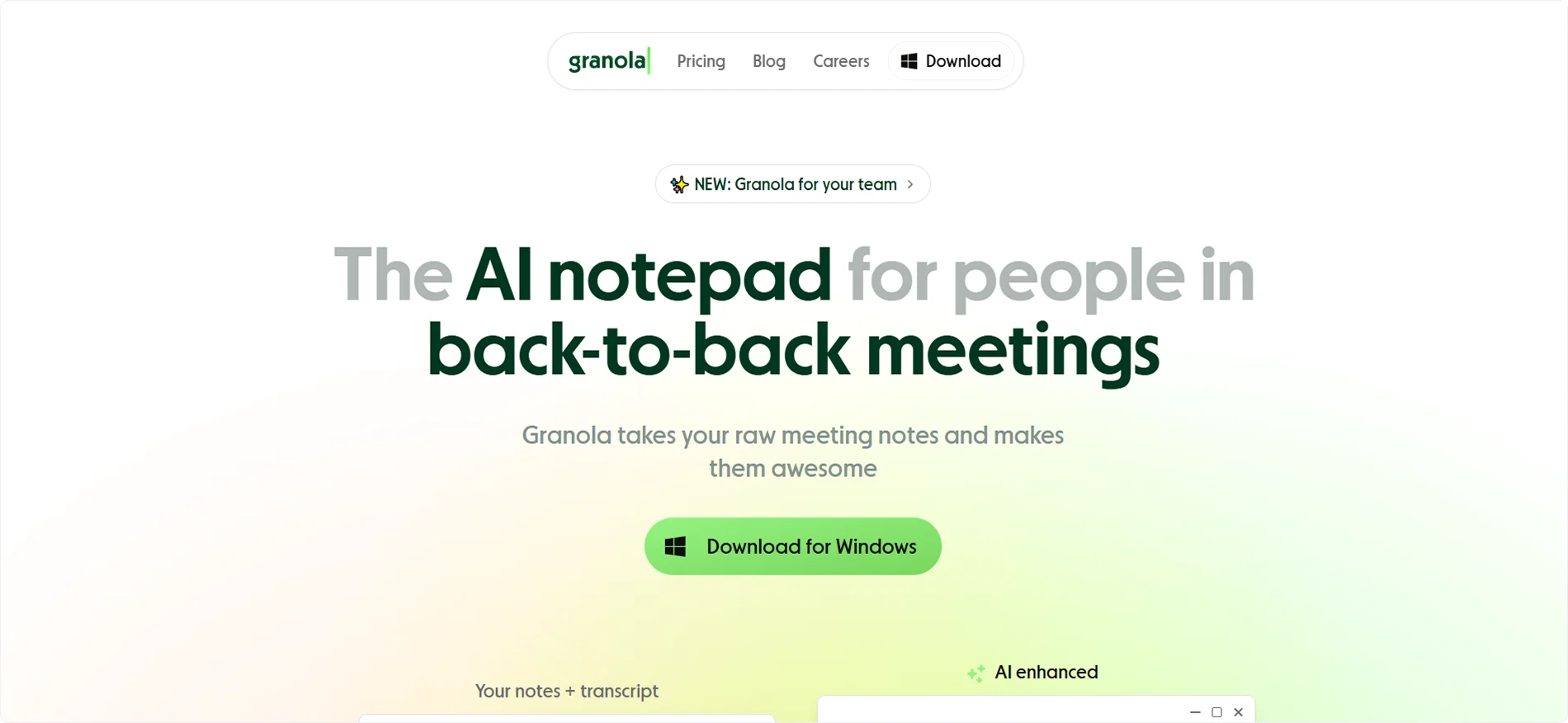granola-hjomepage