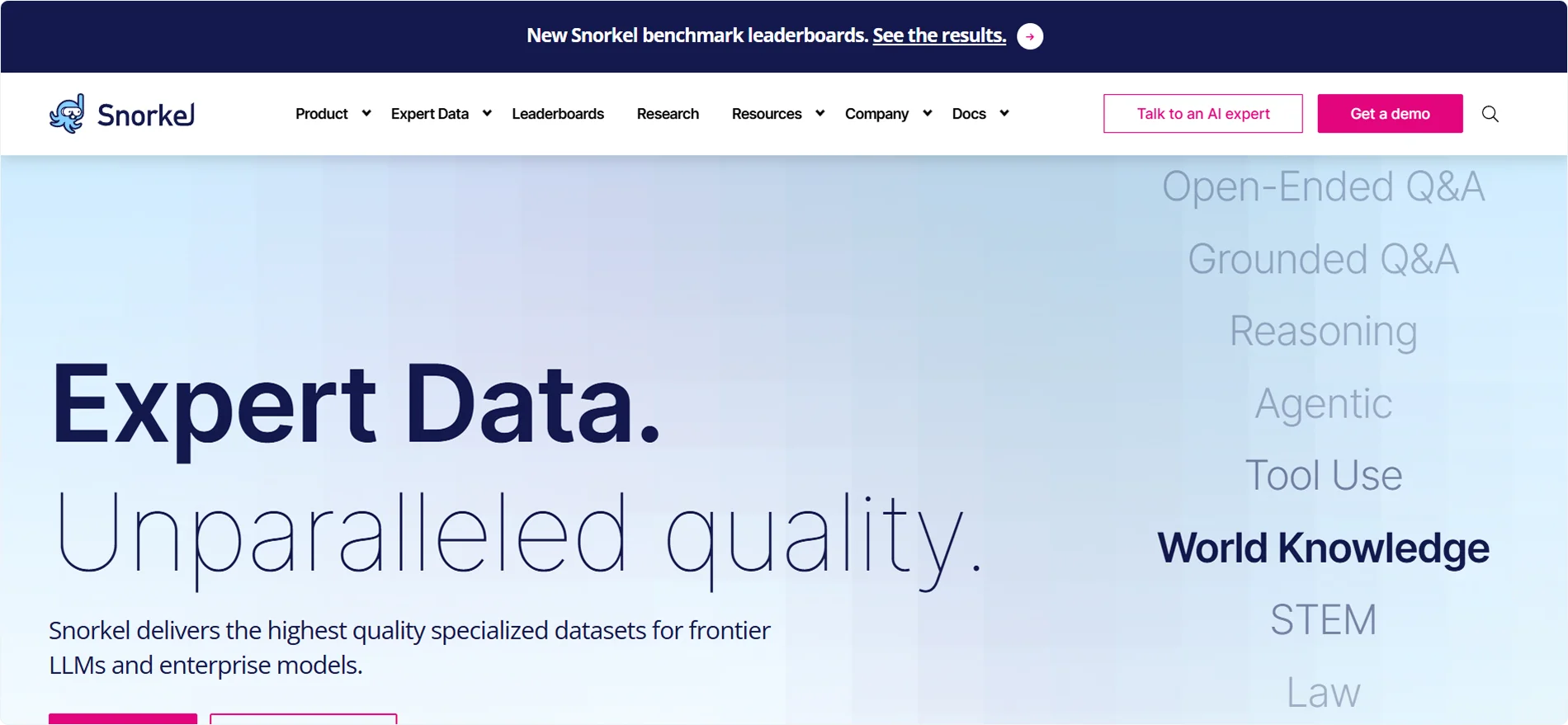 snorkel-ai-homepage