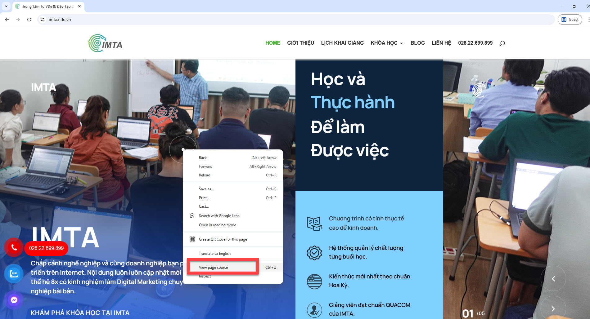 View Page Source website