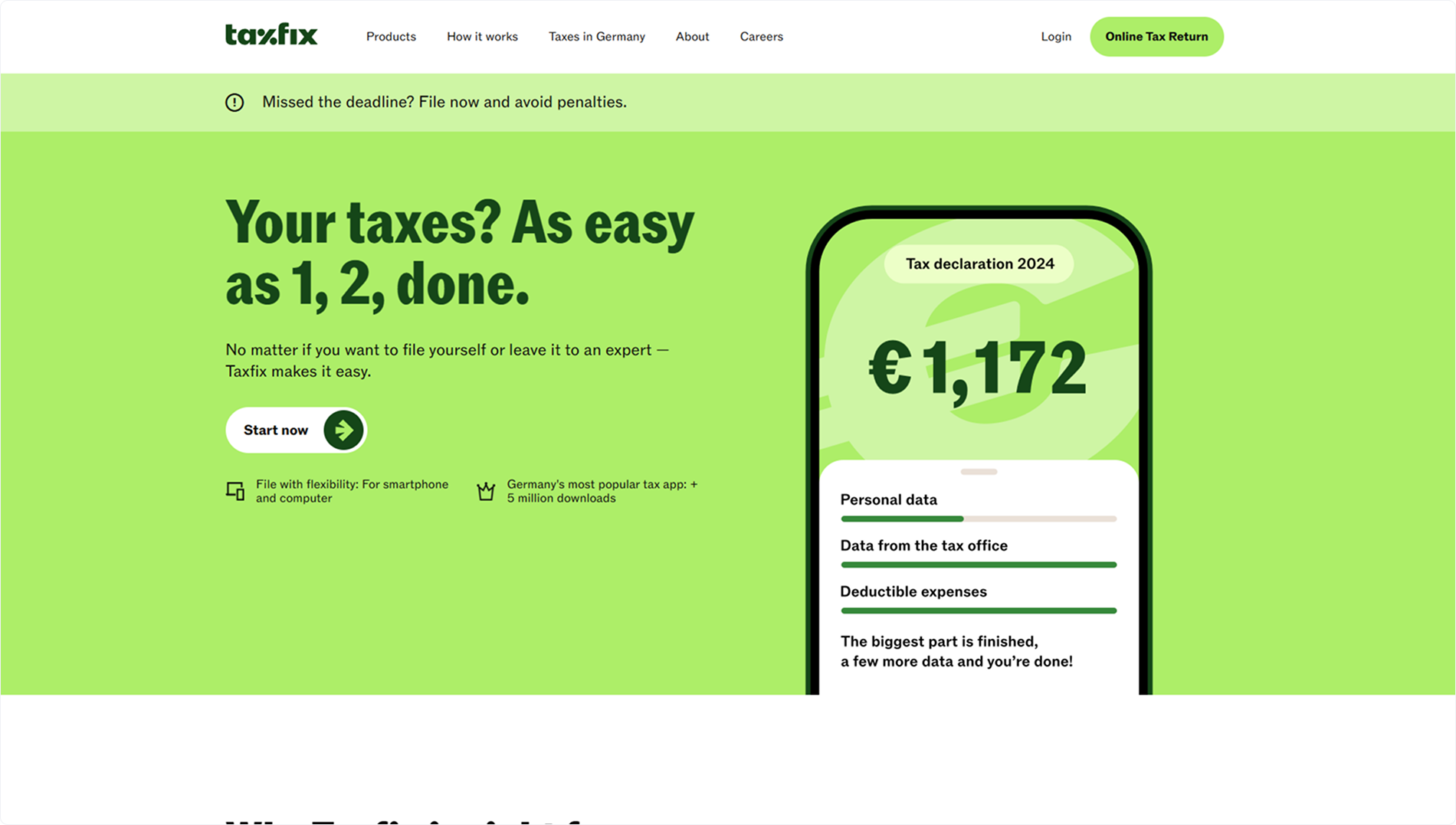 taxfix-homepage