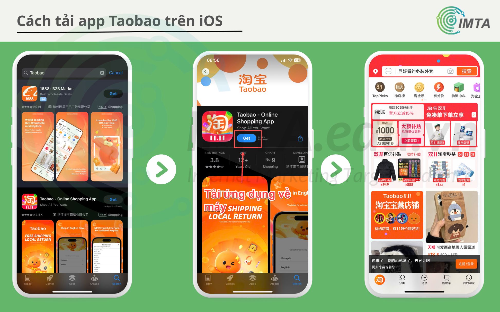 Hướng dẫn tải App mua hàng Trung Quốc trên iOS chi tiết