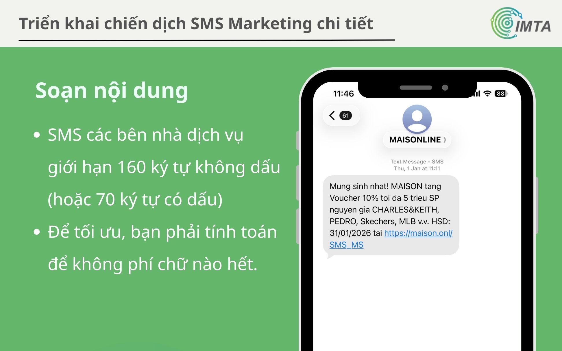 Soạn nội dung và tin nhắn mẫu 