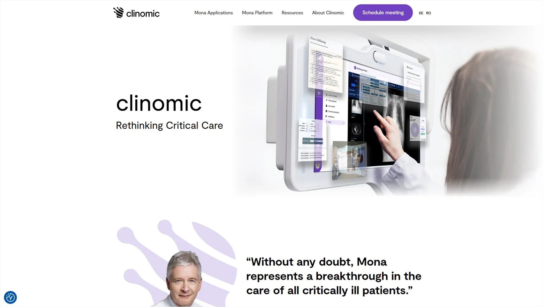 clinomic-homepage